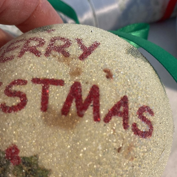 Vintage sugar frosted styrofoam ornaments (4) - Picture 14 of 16